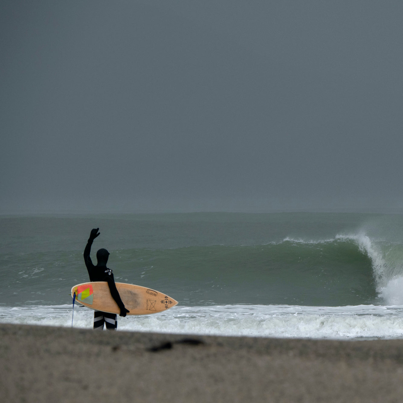 Lost in the swell surfeur en Patagonie planche NOTOX