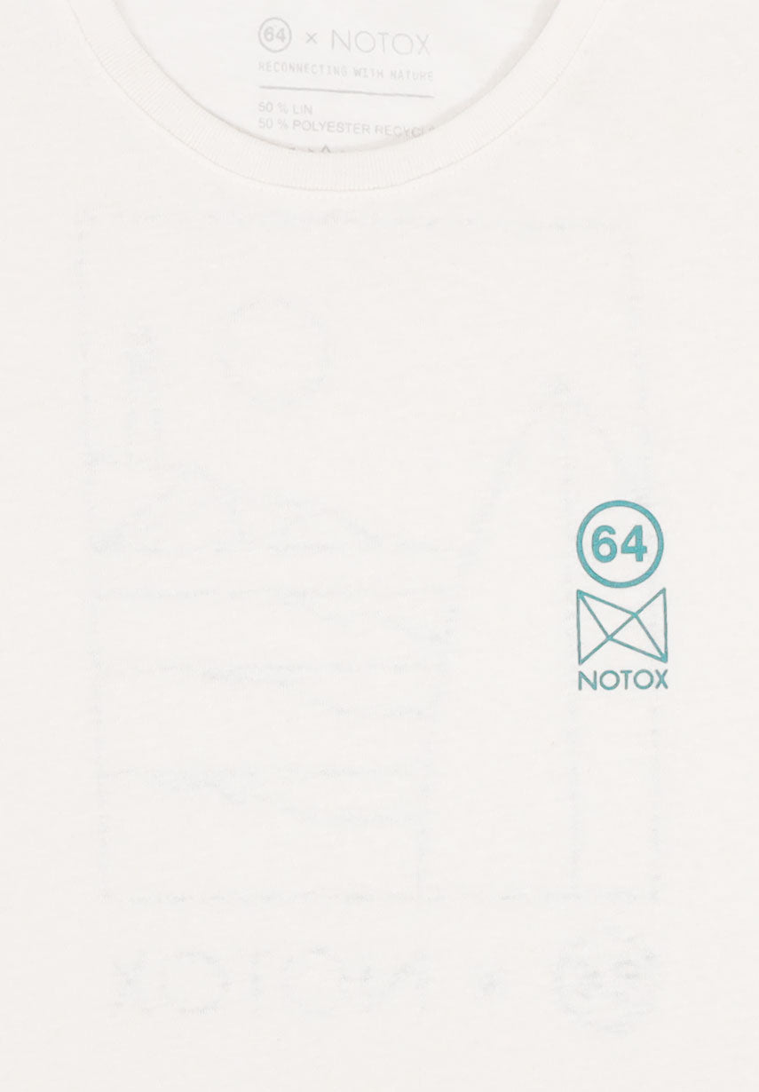 T-shirt 64 x NOTOX écru - logos devant