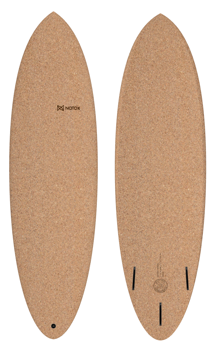 Planche de surf hybride Notox écologique  en liège korko modèle Boumga