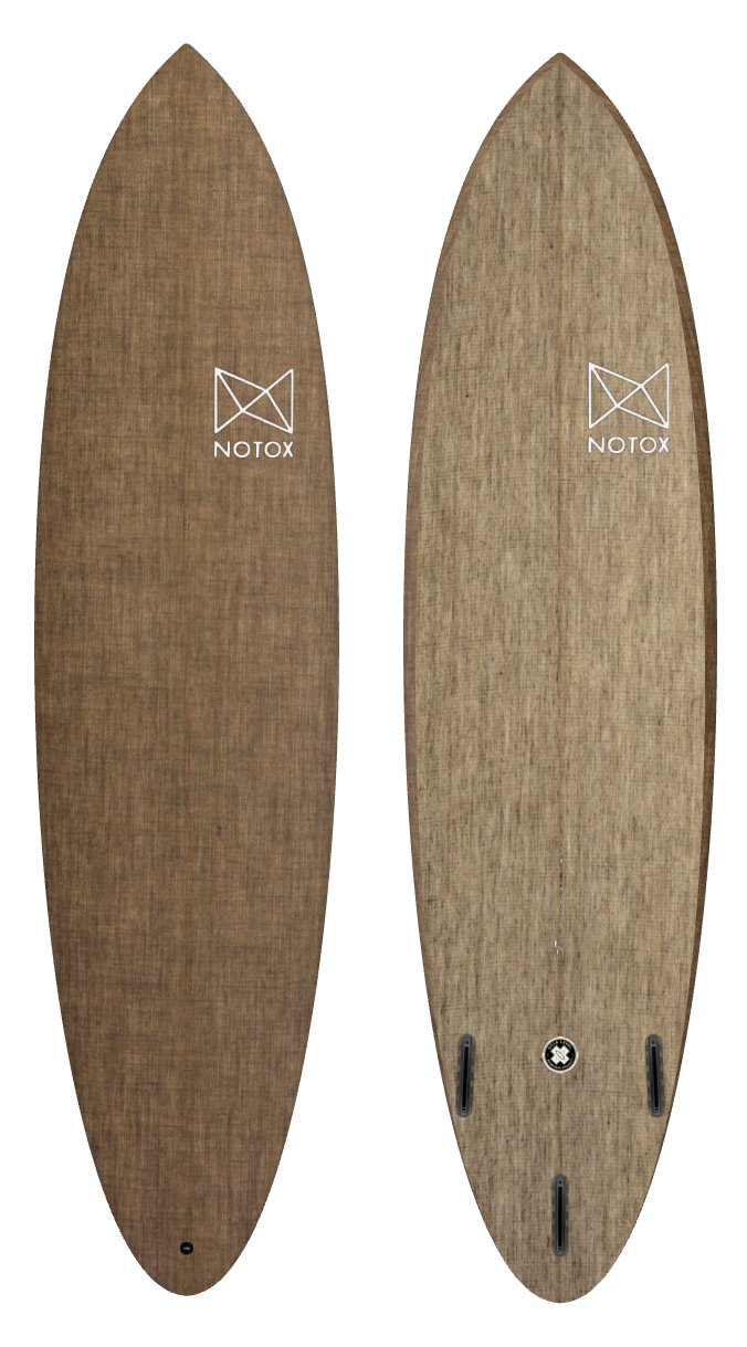 Planche de surf évolutive Notox écologique en lin greenone modèle easyride
