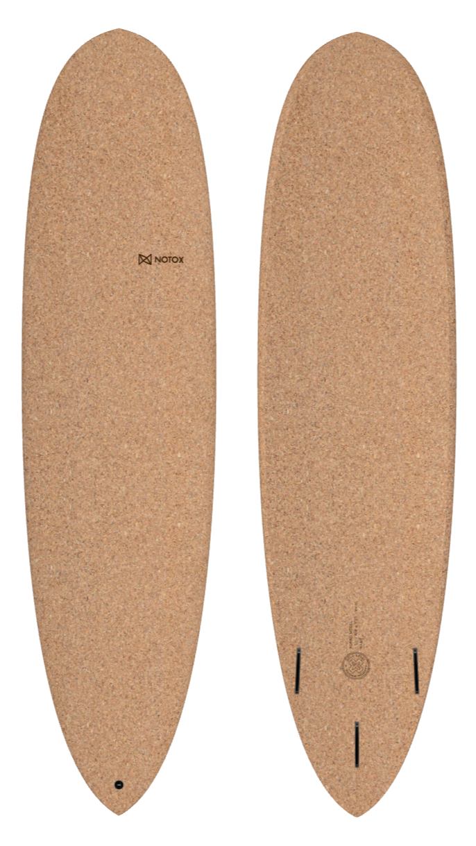 Planche de surf débutant évolutive  Notox écologique en liège korko modèle pinegg