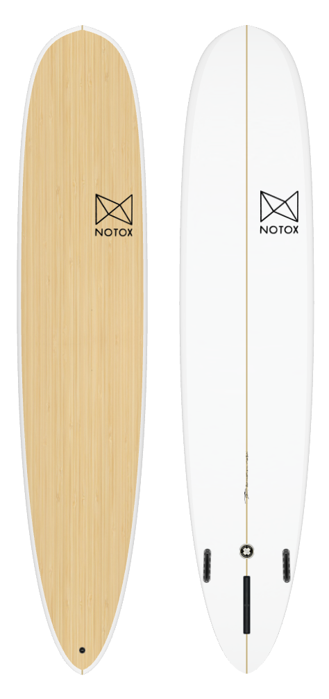 Planche de surf longboard Notox écologique en lin greenflex modèle promodel