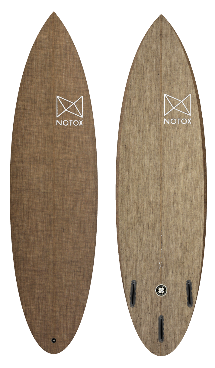 Planche de surf performance Notox écologique en lin greenone modèle Vampire