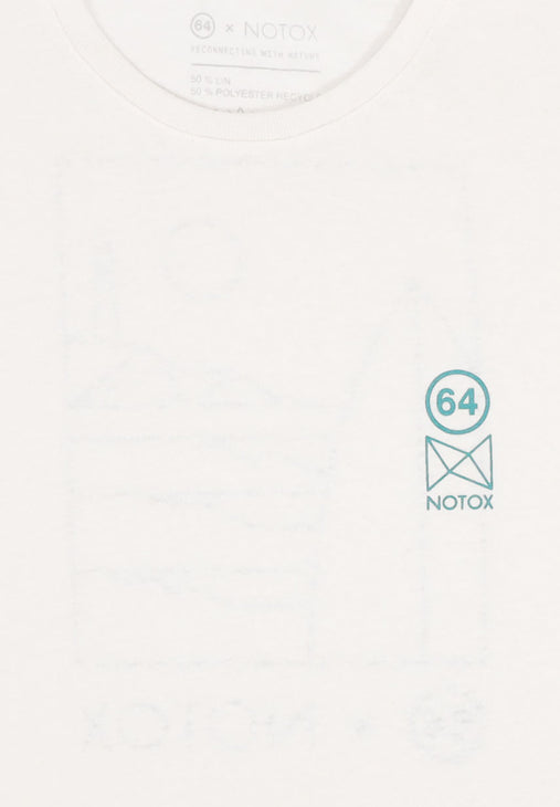 T-shirt 64 x NOTOX écru - logos devant