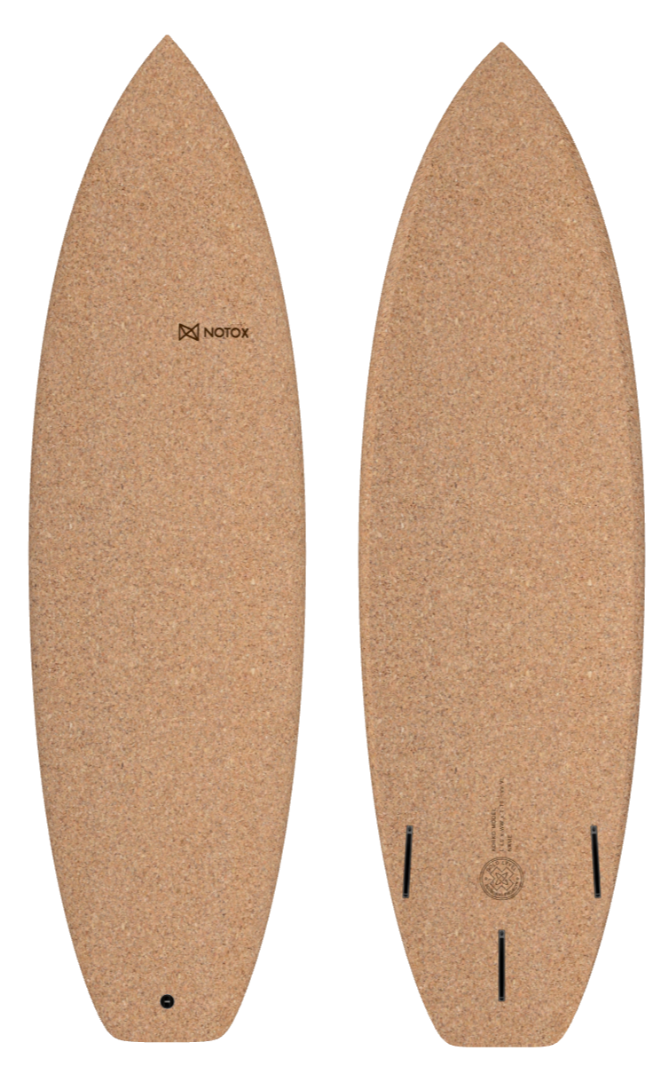 Planche de surf hybride Notox écologique  en liège korko modèle Boulon