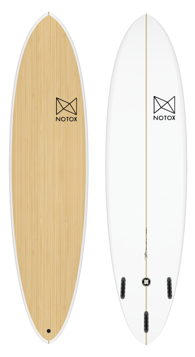 Eco-friendly Notox greenflex bamboo evolutionary surfboard jungle model j