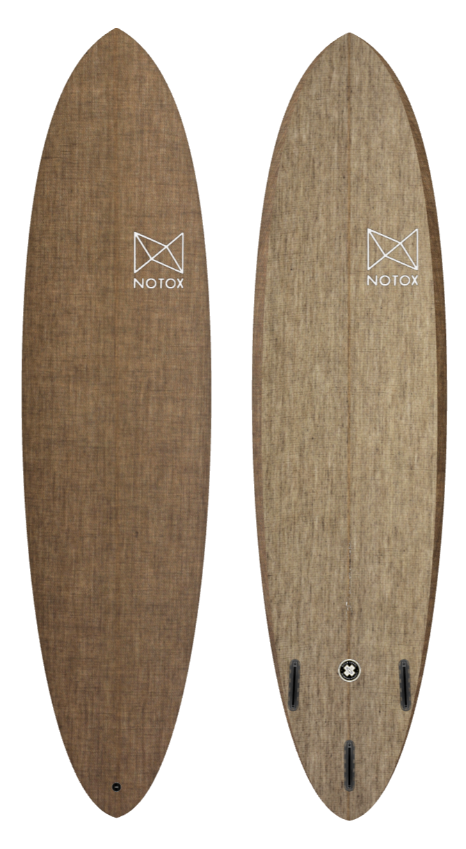 Planche de surf évolutive Notox écologique en lin greenone modèle jungle j 