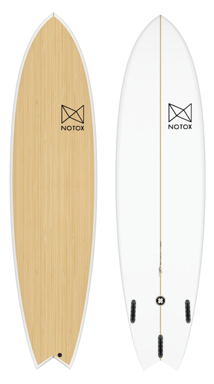 Eco-friendly Notox bamboo greenflex longfish model scalable surfboard
