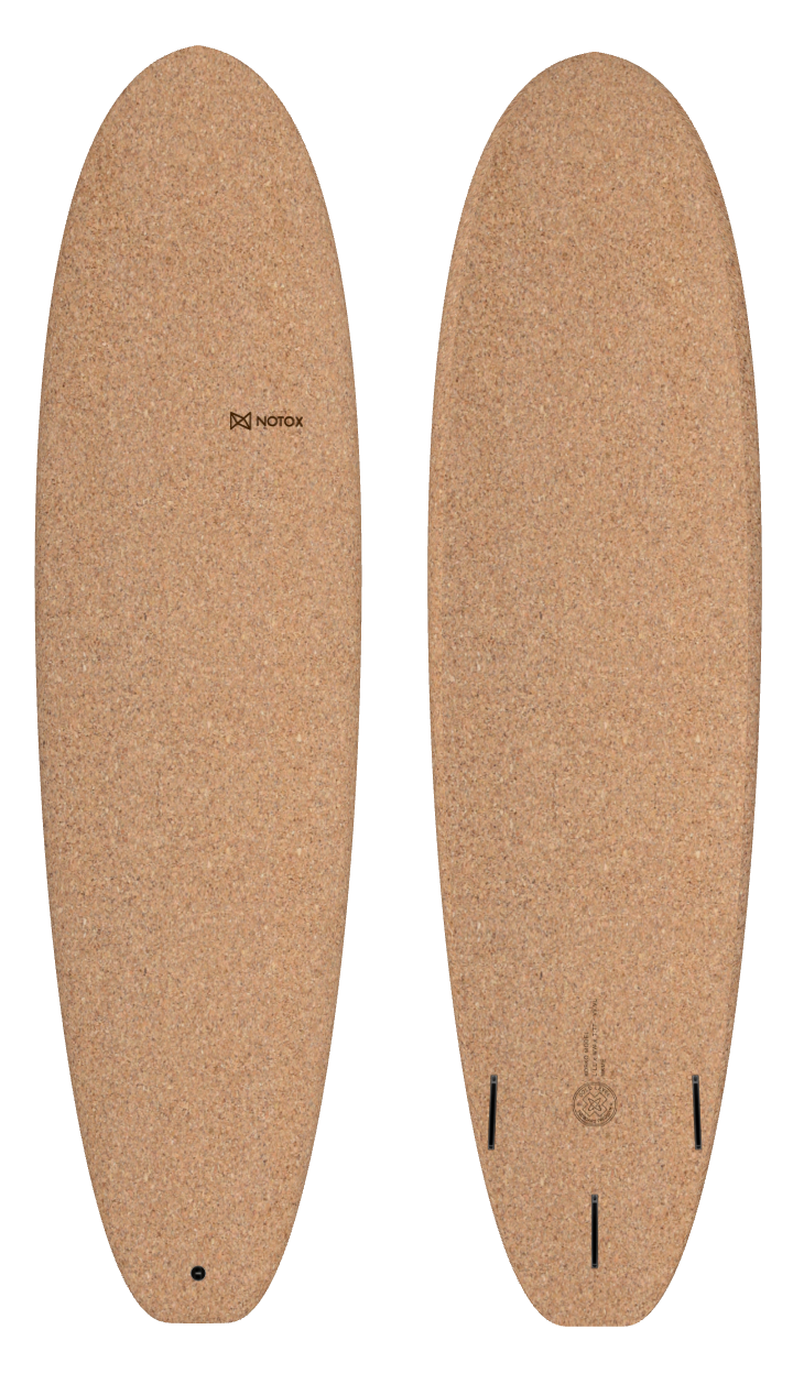 Planche de surf débutant Notox écologique en liège korko modèle muffin