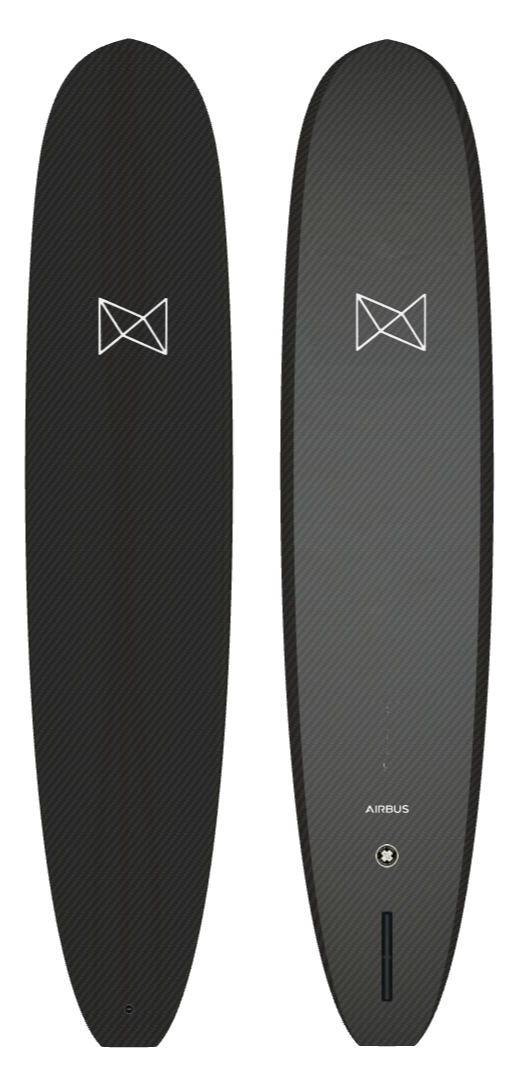 Eco-friendly Notox longboard surfboard in recycled carbon neoclassic model