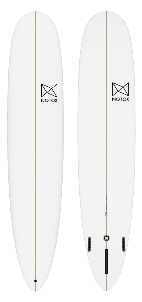 Ecological Notox longboard surfboard in recycled eps promodel model
