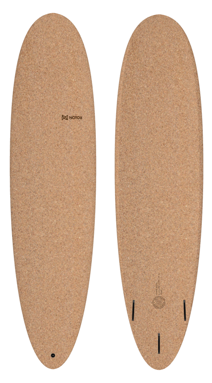 Malibu Notox evolutionary surfboard in korko cork quantum model