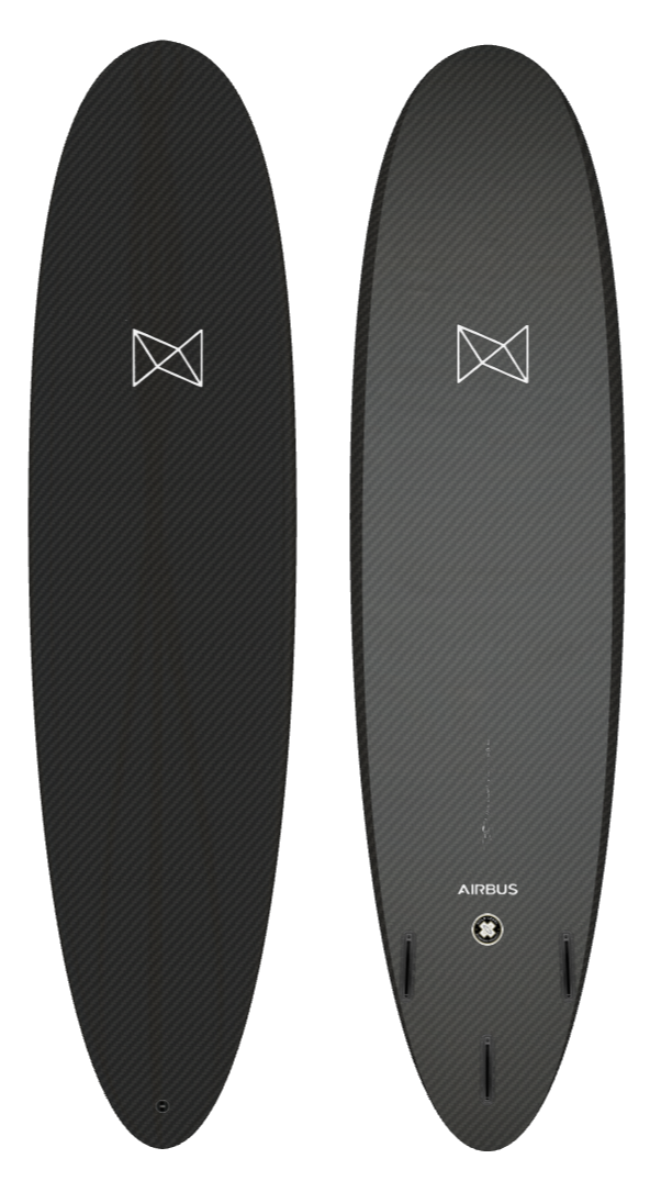Eco-friendly malibu Notox surfboard in recycled carbon quantum model