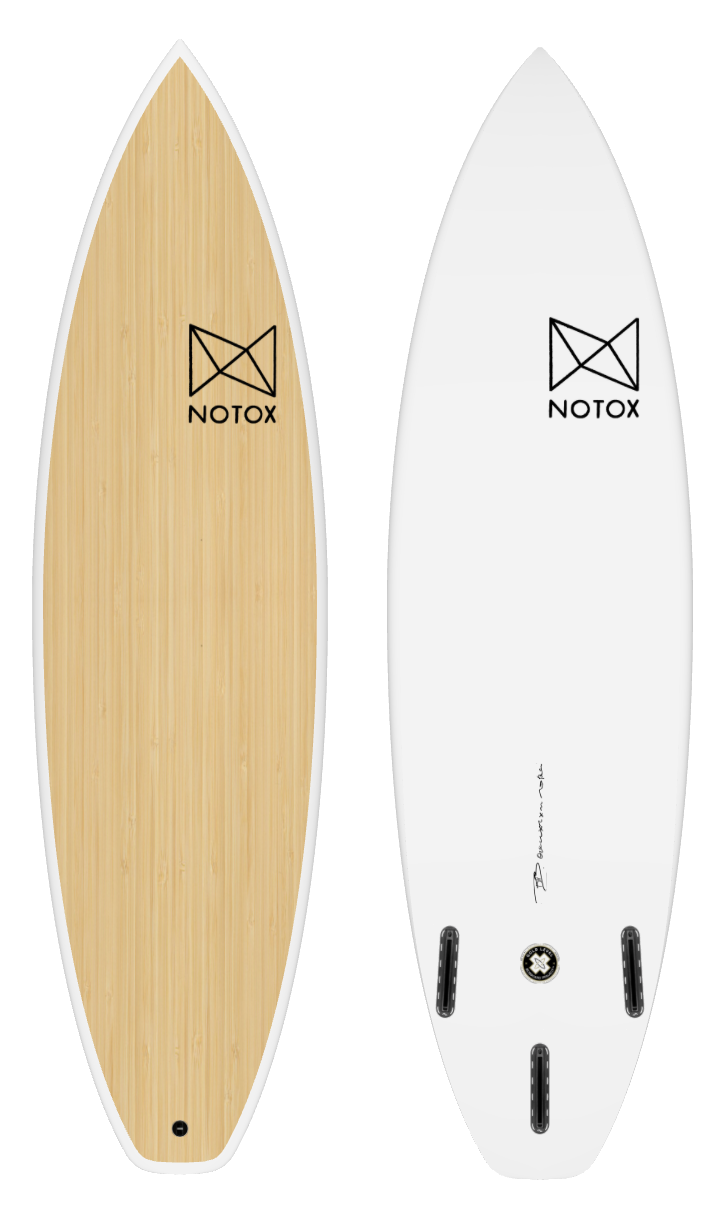 Planche de surf performance Notox écologique en bambou greenflex modèle Txile