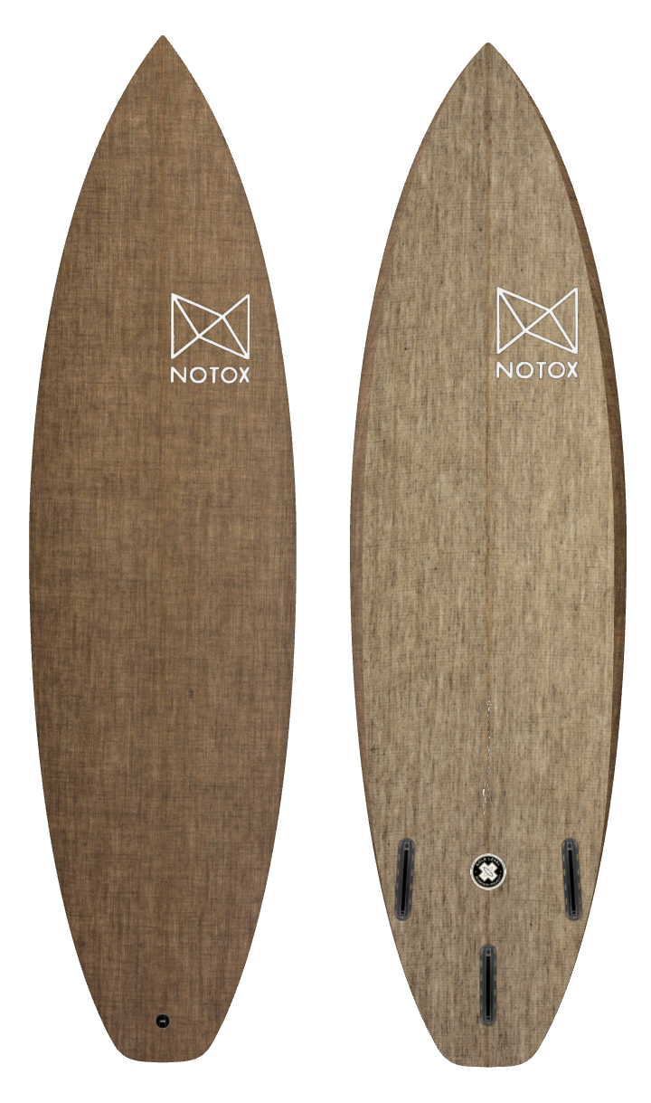 Planche de surf performance Notox écologique en lin greenone modèle Txile