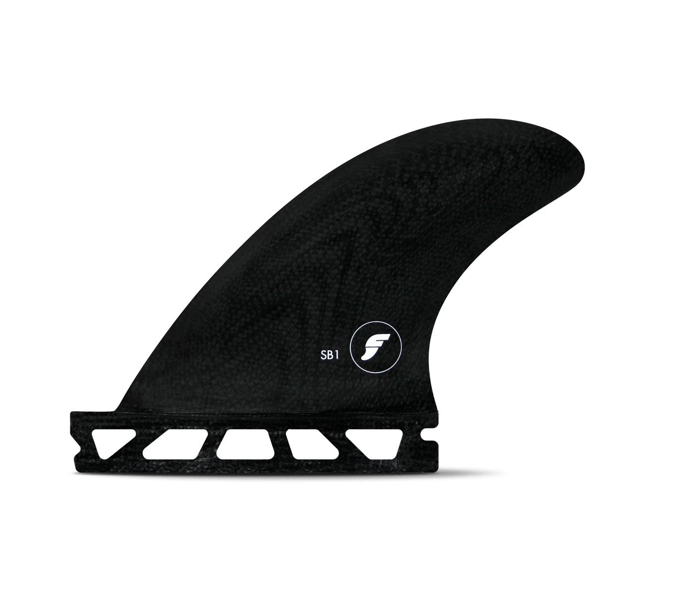 FUTURE side fins for longboard - SB1 side bites Fiberglass Black